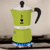 Bialetti Rainbow Moka-Kanne Schwarz, Grün