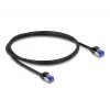 Netzwerkkabel DeLOCK RJ45 Cat.6A S/FTP schlank 1m Schwarz