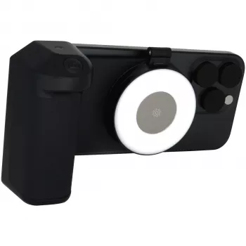 Selfie-Licht RealPower Selfie MagFree LED Schwarz Weiß ABS PU