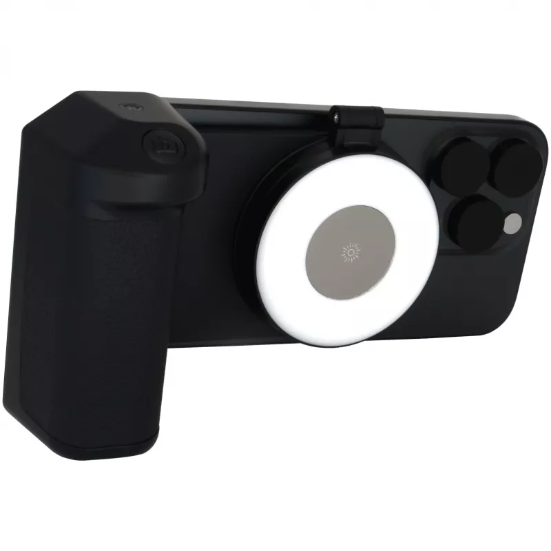 Selfie-Licht RealPower Selfie MagFree LED Schwarz Weiß ABS PU