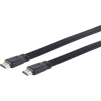 HDMI-Kabel ShiverPeaks 77470-0.5flach 0,5 m — flacher Stecker, kurzes HDMI-Kabel