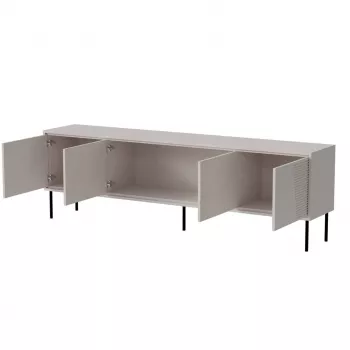 RTV-Schrank ABI 4D 200x38x62 Kaschmir matt
