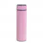Thermosflasche Adler AD 4506P Edelstahl mit Silikonhülle, pink, vakuumisoliert