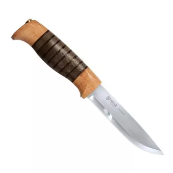 Messer HELLE Sigmund — Skandinavisches feststehendes Jagd- und Outdoormesser, Holzgriff