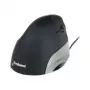 BakkerElkhuizen Evoluent Standard, rechtshändig, vertikales Design, optisch, USB Typ-A, 1500 DPI, Schwarz, Grau, Silber