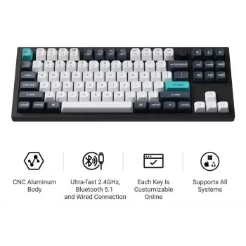 Tastatur Wrl Q3 Max RGB/CARBON Schwarz Q3M-M4 Keychron