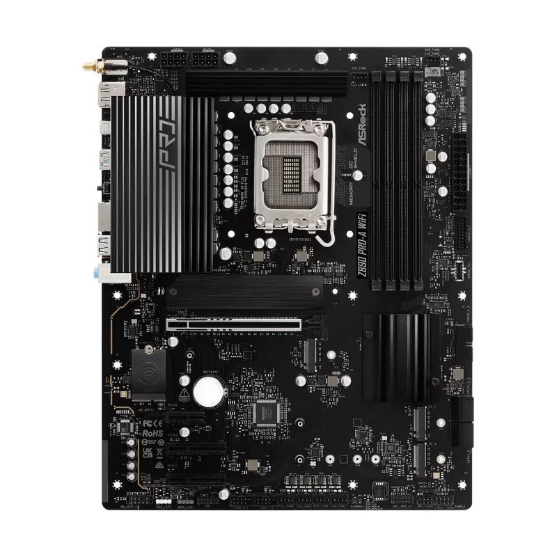 Mainboard ASRock Z890 Pro-A WiFi — Intel Z890, LGA 1851, ATX, DDR5, 4x DIMM, 256GB, Wi‑Fi 6E, 2.5Gb LAN