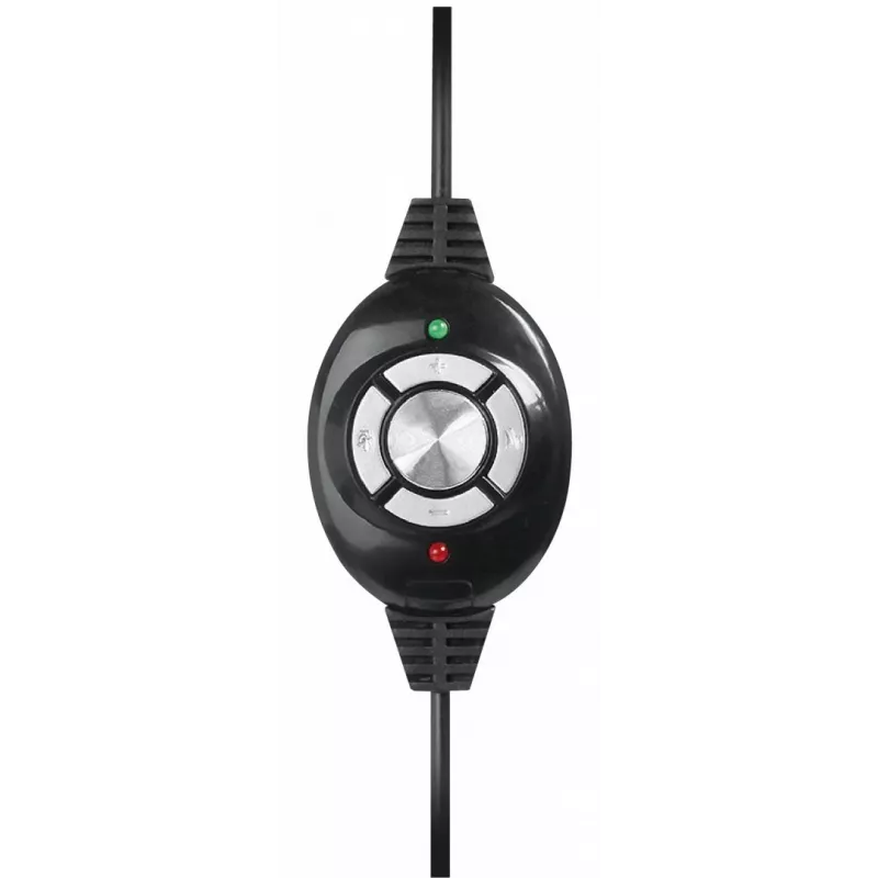 Kopfhörer MEDIA-TECH MT3573 kabelgebunden binaural faltbar mit Bügelmikrofon, 1,9-m-Kabel, USB, Schwarz