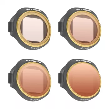 Set mit 4 Sunnylife ND8/PL + ND16/PL + ND32/PL + ND64/PL Filtern für MINI 5 Pro