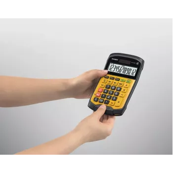 CASIO CALCULATOR OFFICE WATERPROOF WM-320MT-S, 12-stellige Anzeige. Abnehmbare Tastatur, 108,5 x 168,5, Wasser- und Schmutzbeständigkeitsgrad: IP54