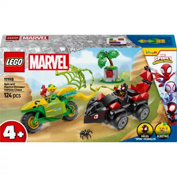 LEGO MARVEL 11198 Spin und Electro Dinosaurier-Fahrzeugjagd
