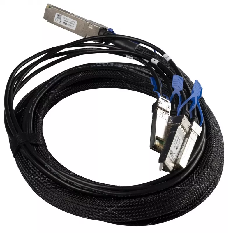Mikrotik XQ+BC0003-XS+ Kabel InfiniBand 3 m QSFP28 4x SFP28 Schwarz,Chrom