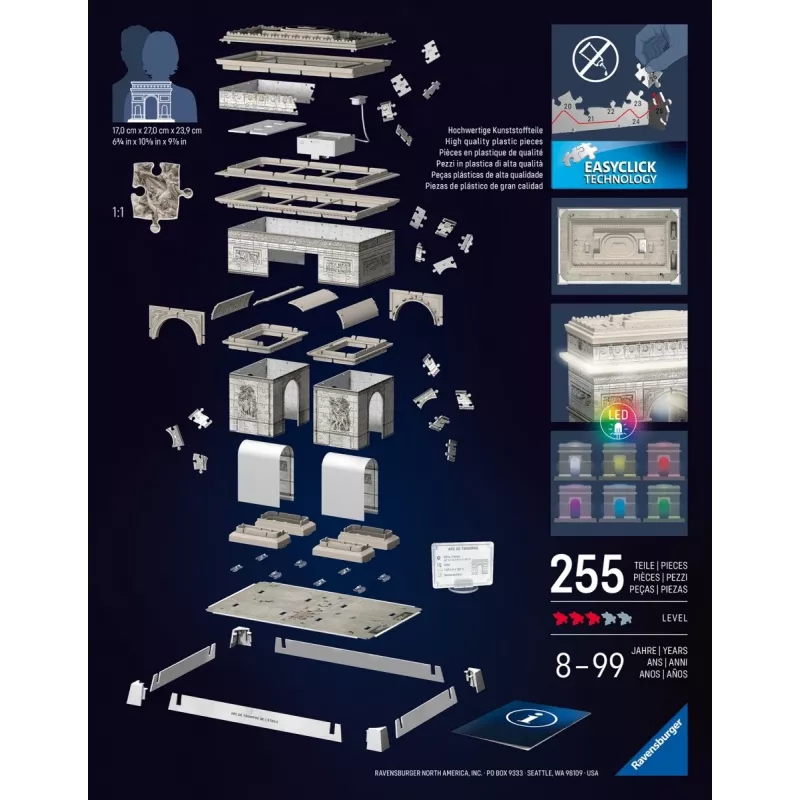 3D-Puzzle Ravensburger 12008029 Gebäude 269 mm x 239 mm