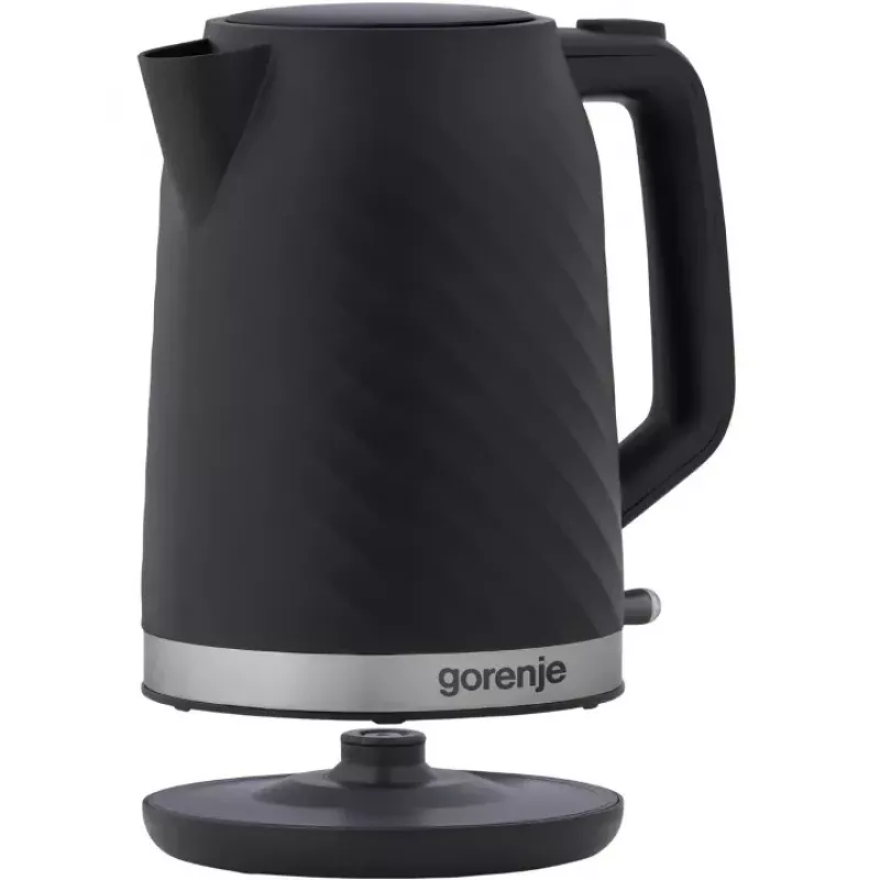 Gorenje K17SPB Wasserkocher, elektrisch, Fassungsvermögen 1,7 L, Leistung 2200 W, Schwarz | Gorenje