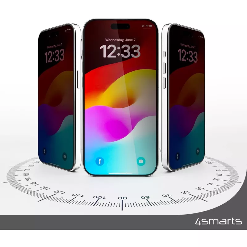 Bildschirmschutzfolie 4smarts 540599 für iPhone 15 Plus Kratzfest