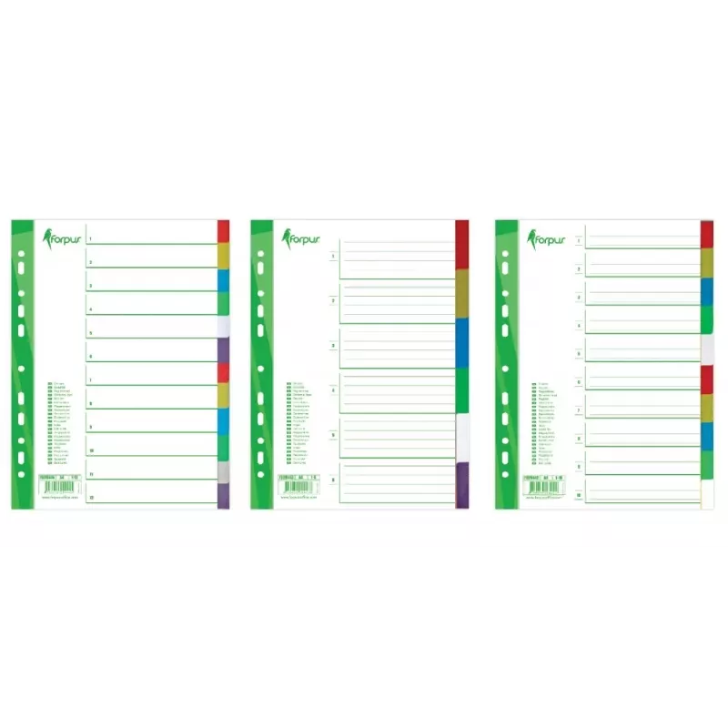 Register Forpus, A4, 1-12 Farben, Kunststoff
