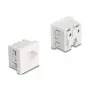 Geerdete Steckdose DELOCK Easy 45 T13 Schweiz 45×45 mm, 250 V / 10 A, weiß