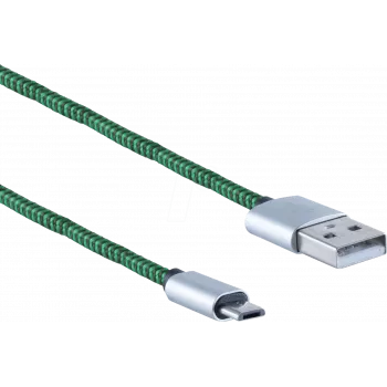 USB-Kabel ShiverPeaks BS14-50115 0,9 m USB A auf Micro-USB B Grün