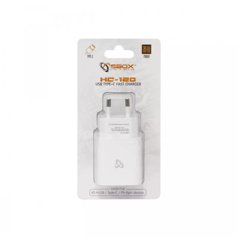 Sbox HC-120 USB Type-C Netzteil weiß