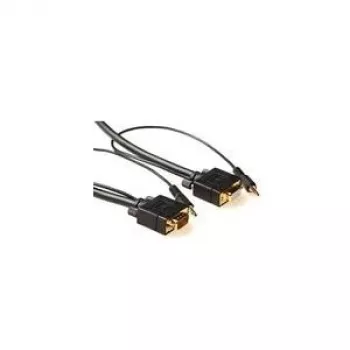 Microconnect MONGH5BMJ Videokabel-Adapter 5 m VGA (D-Sub) + 3,5 mm Schwarz