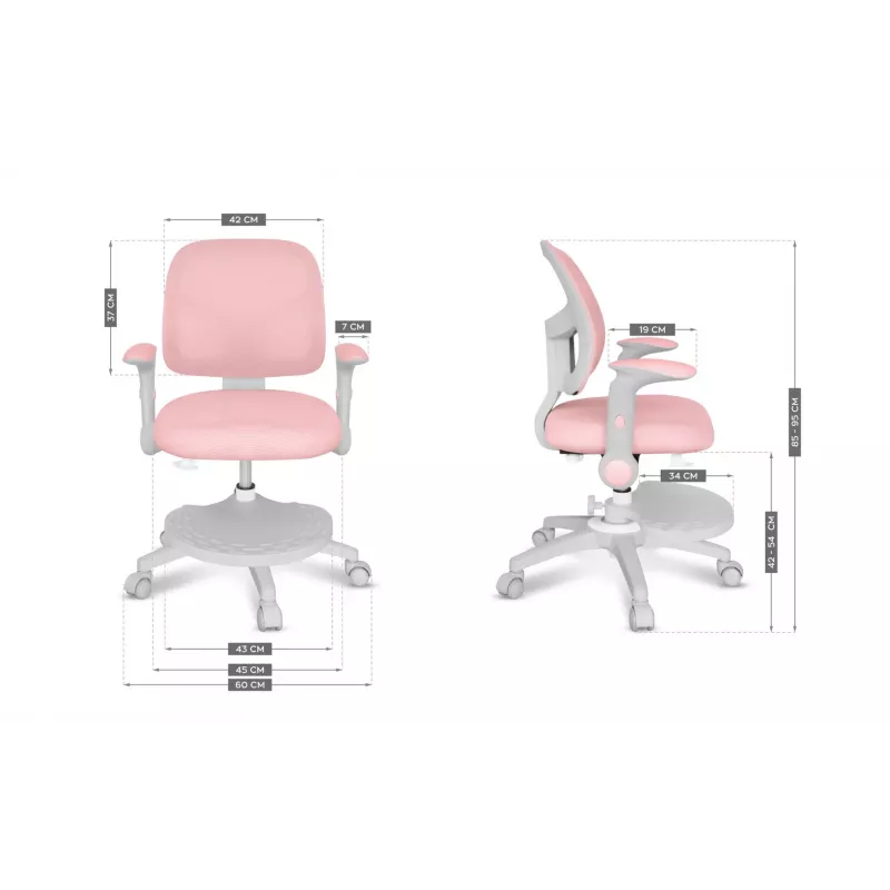 Junior 5.0 Pink Drehstuhl