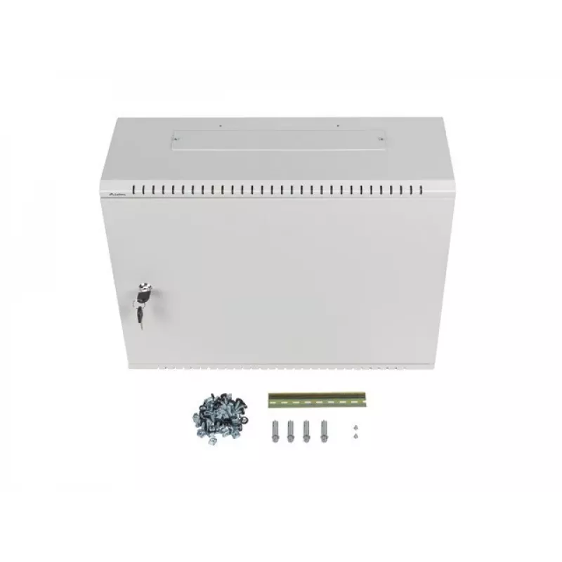 Lanberg 19 inch Rack-Schrank 4U+3U 540x200mm, Niedrigprofil, Wandmontage, Grau