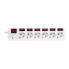 Netzsteckdosenleiste LogiLink LPS250 1,5 m 6 AC-Steckdosen Innenbereich Weiß