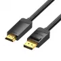 DisplayPort-auf-HDMI-Kabeladapter Vention HAGBH, 2 m, schwarz, 7 mm Durchmesser