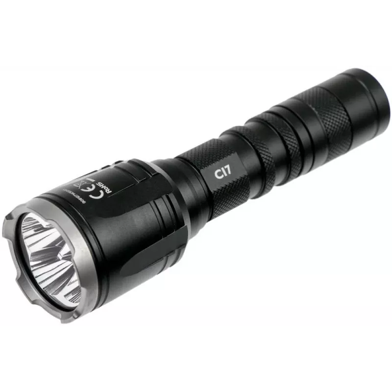 Hand-Taschenlampe Nitecore CI7 — 4 LEDs, 2500 Lumen, 130 h Laufzeit, 148,2 mm, 158 g, schwarz