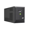 Unterbrechungsfreie Stromversorgung USV Line-Interactive Green Cell 1,5 kVA / 1050 W, 5 AC-Ausgänge, reiner Sinus, AVR, USB, Tower, Schwarz