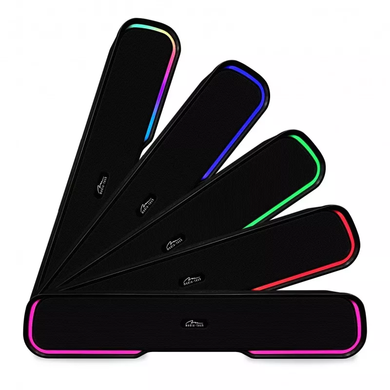 Lautsprecher MEDIA‑TECH Phantom MT3180 Soundbar 450W RMS, 80W batteriebetrieben, Bluetooth, kabelgebunden & kabellos, schwarz