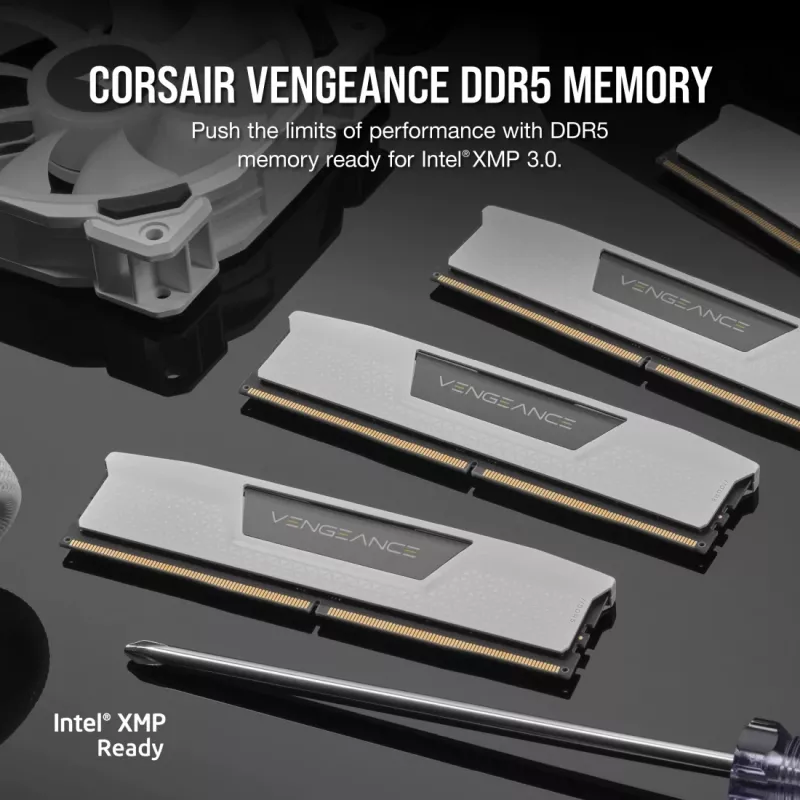 CORSAIR Vengeance DDR5 Kit 48 GB 2 x 24 GB DIMM 288-PIN 3000 MHz PC5-48000 CL30 1,4 V weiß (CMK48GX