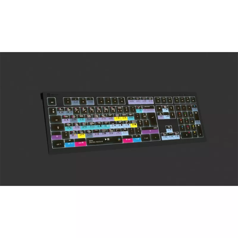 Logickeyboard ASTRA 2 Tastatur USB AZERTY English Schwarz (LKB-RESB-A2M-FR)