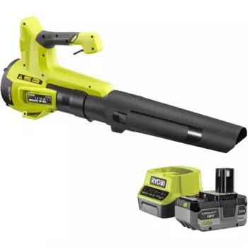 ONE+ Akku-Laubbläser RY18BLB-140, 18 Volt, Laubbläser Grün/Schwarz, Lithium-Ionen-Akku 4,0 Ah