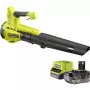 ONE+ Akku-Laubbläser RY18BLB-140, 18 Volt, Laubbläser Grün/Schwarz, Lithium-Ionen-Akku 4,0 Ah