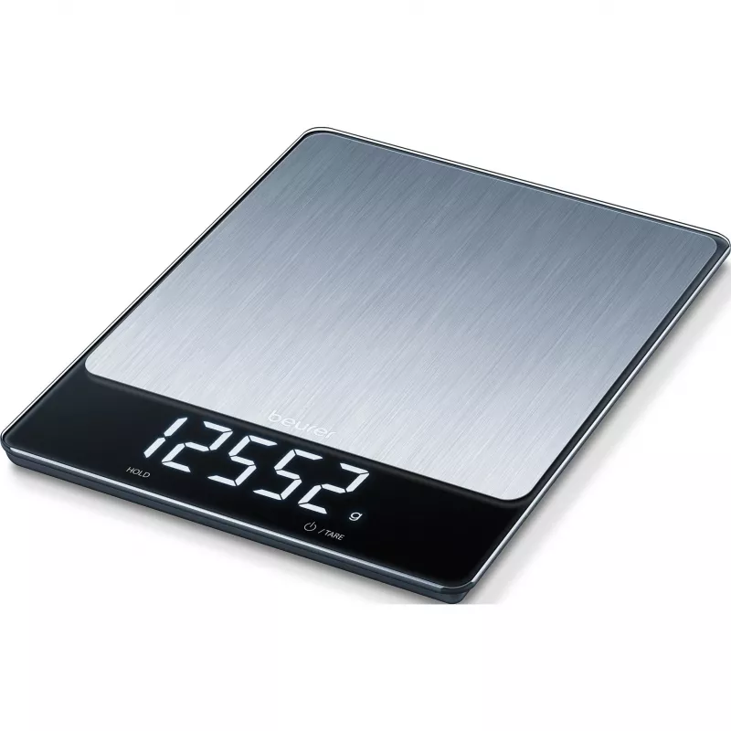 Küchenwaage Beurer KS 34 XL Edelstahl, Kapazität 5 kg, Genauigkeit 1 g