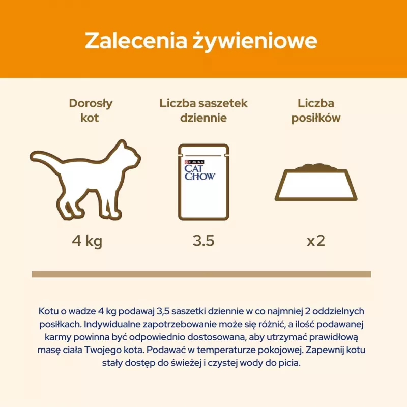 Nassfutter für Katzen Purina Nestlé Adult 1+ 10×85 g — Huhn, 11,5% Protein, 82% Feuchtigkeit