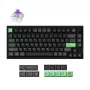 Mechanische Tastatur Keychron P1 H-M1Z 75% kabelgebunden & kabellos USB, RF, Bluetooth 5.2, RGB-Hintergrundbeleuchtung, schwarz, Akku bis zu 100 h, USB-C