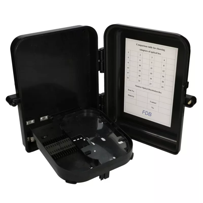 Extralink Eliza V2 Glasfaserverschluss, 16 Spleiße, schwarz, Mittelspanne