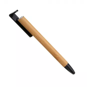Kugelschreiber mit Stylus und Ständer FIXED FIXPEN-BA Bamboo — 3-in-1 Stift, Touchscreen-Stylus und integrierter Tischständer