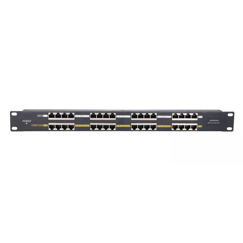 Extralink PoE-Injektor 16 Port 16x 100Mb/s RJ45, Rackmount