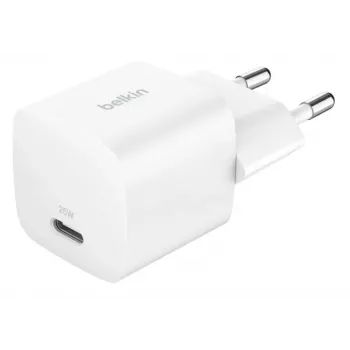 Charger Belkin BoostCharge 25W USB-C PD (Innenbereich AC) Weiß — für tragbare Spielekonsolen, Smartphones, Tablets