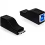 Kabeladapter micro USB-B M USB-B W Schwarz DeLOCK 65216
