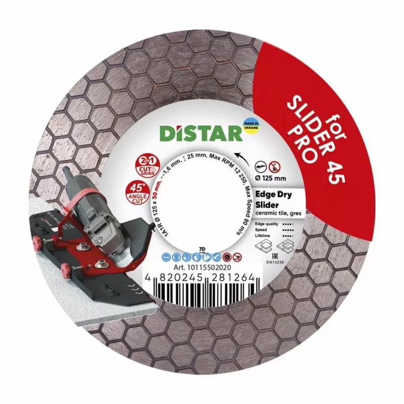DISTAR Diamanttrennscheibe EDGE DRY SLIDER 125x1.6x25x30