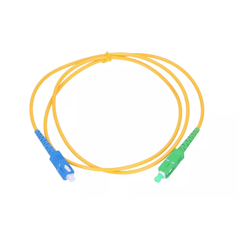 Netzwerkkabel Extralink Patchcord SC/APC-SC/UPC Single mode G652D 1m