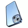 Schutzhülle und Panzerglas-Set Baseus für iPhone 14 Plus – Glitter transparent blau