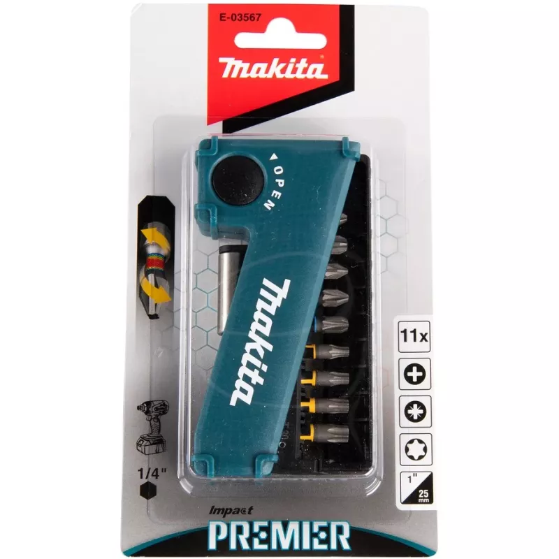 Makita E-03567 Schraubendreher-Bit 11 Stück