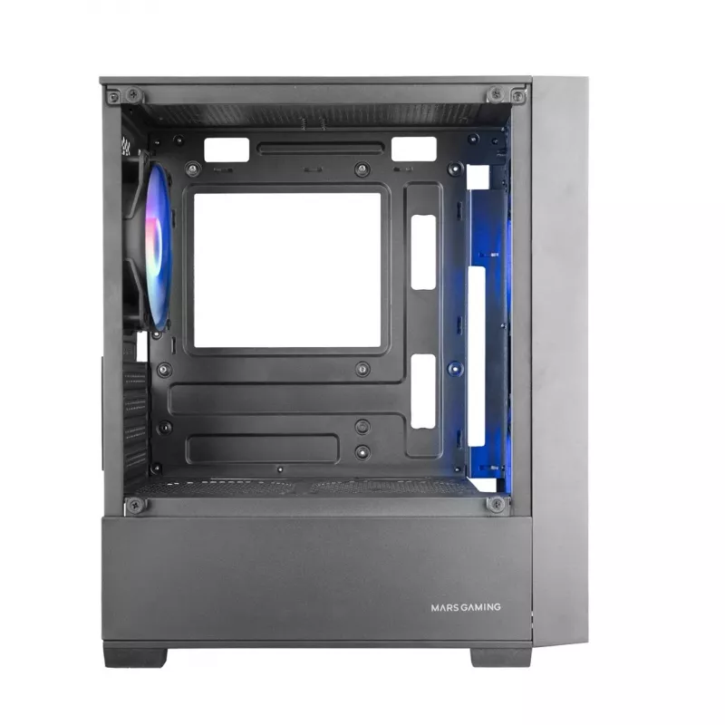 PC-Gehäuse TACENS Mars Gaming MC-VORTEX Mini Tower Mini-ITX/Micro-ATX Tempered Glass Schwarz, 3x120mm, 27,3 cm GPU, 162 mm CPU-Kühler