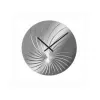 NeXtime klok 8134 Swirled, Ø43 cm, Wanduhr, Silber glänzend