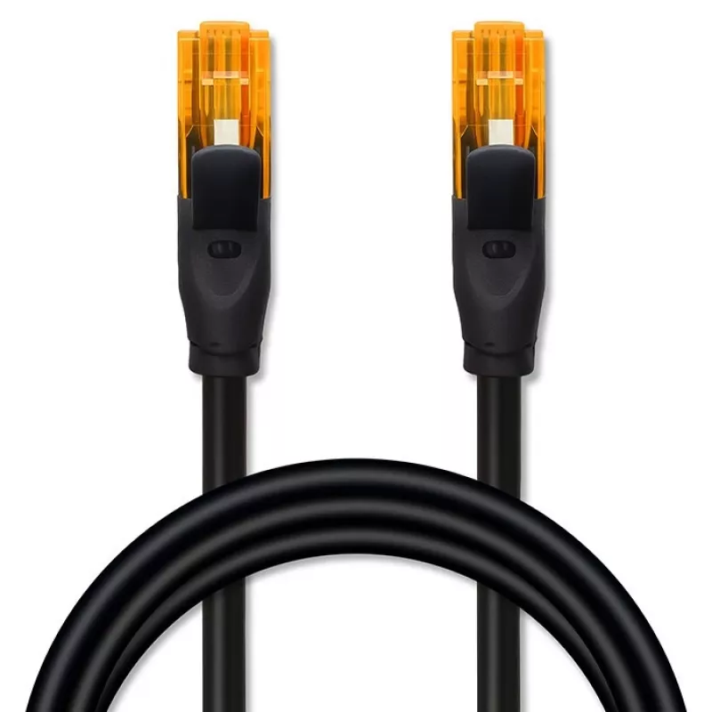 Netzwerk-Patchkabel UTP Cat6 QOLTEC 25 m, 2×RJ45, schwarz